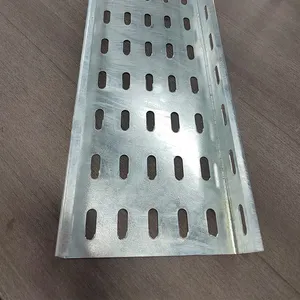 Mild Steel Cable Trunking 100X50 Galvanized Steel 100mm 300mm 50mm Perforated Electric Cable Tray