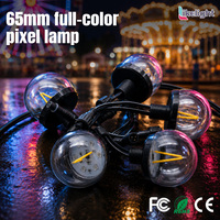Luz Puntual Esférica RGBW de 65 mm y 3 W, Impermeable para Exteriores, UCS2904 DC24V SPI, para Proyectos de Iluminación Decorativa en Hoteles, Resorts y Paisajes