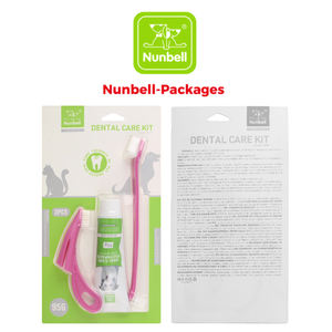 Nunbellpets מותאם אישית כלב מקצועי & חתול שיניים ערכת מברשת שיניים & משחת שיניים סט עשוי פוליאסטר & ניילון - Product Image 5