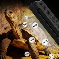 Lampe LED UVB/UVA pour terrarium de reptiles, avec variateur d'intensité et minuterie, ignifuge, intelligente, pour enclos de reproduction et éclairage d'habitat
