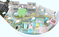 Équipement de jeu sensoriel Macaron pour ville moderne, aire de jeux intérieure professionnelle haut de gamme et souple pour enfants, centre d'activités de divertissement