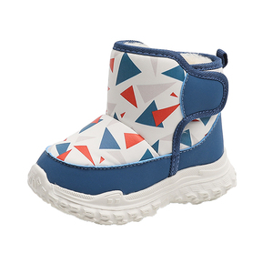 Wholesale Children Boots Kids Winter Snow Boots Boys Girls Waterproof Warm Plush Lined Anti-Slip Outdoor Ski Christmas OEM