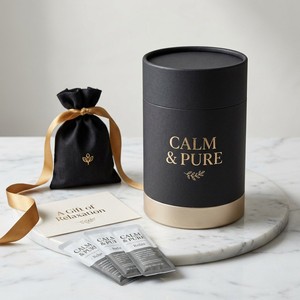 Premium Supplement Packaging Custom Paper Cylinder <b>Box</b> for Vitamins Nutraceuticals and Wellness Products Custom Manufacturer - Product Image 2