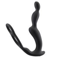 Anfänger-Trainingsset für Männer: Prostata-Sexspielzeug mit Fernbedienung, 10 Frequenzen, Penisring-Vibrator, Silikon-Perlen, Analplug, Butt Plugs