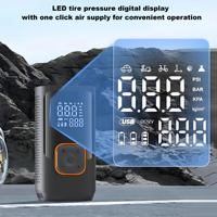 Digital Air Compressor Car with Power Bank Air Pump Dual Motor Tire Inflatables Portable Cordless High Pressure Fast Inflation
