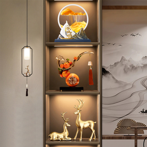 Nouvel ensemble décoratif de meuble TV de style chinois pour la décoration intérieure du salon, de l'entrée, du bureau haut de gamme, idéal pour un cadeau de pendaison de crémaillère - Product Image 4