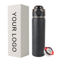 Bouteilles d'eau sous vide isolées à saveur d'air parfumées en acier inoxydable 304 avec dosettes de saveur