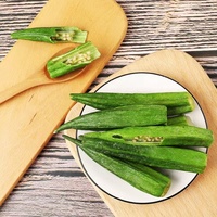 China Hot Selling Gevriesdroogde Okra Groente Fd Knapperige Okra