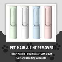 Brosse réutilisable anti-poils d'animaux, rouleau anti-peluches rotatif, nettoyeur électrostatique de poils pour vêtements et meubles, vente en gros