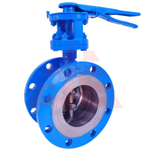 Válvula de Mariposa de Acero Fundido con Brida D43H 16C de Dos Vías con Sello Duro y Triple Excéntrico para Vapor, Agua y Aceite - Product Image 3
