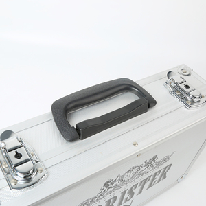 Maletín de aluminio con cerradura, maletín de Metal con espuma ondulada, estuche de transporte de aluminio duro, estuche de <span class=keywords><strong>herramientas</strong></span> portátil para instrumento portátil - Product Image 5
