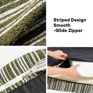 Cama de Lujo Moderna para Mascotas al por Mayor, Rectangular, con Base Antideslizante, Diseño a Rayas, Ecológica, de Felpa Suave, Nueva Cama Rectangular para Perros y Gatos - Product Image 4