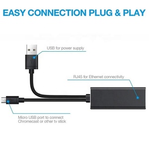 Adaptateur Ethernet 100 Mbps d'origine, Micro USB vers RJ45, réseau <span class=keywords><strong>LAN</strong></span> pour <span class=keywords><strong>Fire</strong></span> <span class=keywords><strong>TV</strong></span> <span class=keywords><strong>Stick</strong></span>, filaire externe avec alimentation - Product Image 5