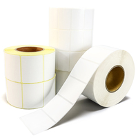 Rollo de Etiquetas Térmicas Directas Personalizadas de 90 mm x 70 mm, Etiqueta Adhesiva en Blanco para Códigos de Barras, para Almacenes, Comercio Minorista y Logística