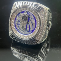 Bague de championnat personnalisée Feng Heng tendance en argent/or plaqué moissanite pour les équipes sportives jeunes - Design personnalisable