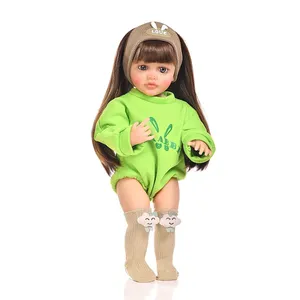Vente chaude Poupée bébé reborn en vinyle silicone pleine grandeur 55 cm Jouets pour filles Vente en gros Poupées bébé reborn en silicone réalistes colorées - Product Image 1