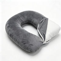 Oreiller de grossesse rectangulaire moderne en tissu pour un soutien complet du corps et un sommeil prénatal réparateur