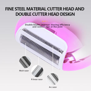 Kemei KM-285 Новейшие мини-Женские бритвы Ipx7 водонепроницаемые женские бритвы для всего тела Триммер для тела бритвы с двумя лезвиями - Product Image 2