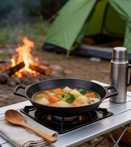 ZUNCK High Ear Denier Nonstick Classic Iron Pan32/36/40CM for Gas &amp; Induction Cookers - Product Image 5