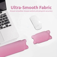 Tapis de souris de jeu ergonomique en gel de silicone souple personnalisé avec repose-poignet, tapis de bureau PC en stock