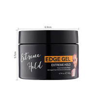 Gel Coiffant pour Tresses 140g Sans Alcool, Gel Fixateur Bords Anti-Frisottis, Tenue Extrême, Tendance Féminine Révolutionnaire
