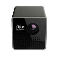 Mini projecteur DLP P1+ au design mignon, véritable micro-focale, faible consommation d'énergie avec une efficacité accrue pour une utilisation en home cinéma