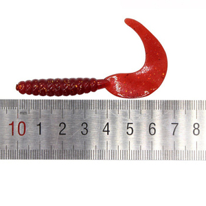 <span class=keywords><strong>Leurre</strong></span> souple côtelé 10 couleurs pour eau douce et eau salée, 3,5 cm, 5,5 cm, 7 cm, coulant, avec queue torsadée et queue bouclée, pour achigan et perche - Product Image 4