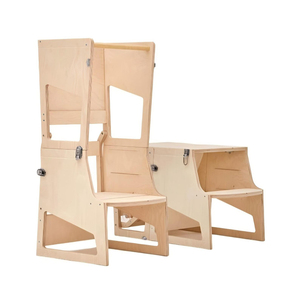 Torre Montessori Ajustable en Altura, Convertible en Silla Alta, Pizarra, Mesa y Escritorio - Product Image 1