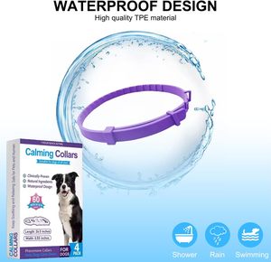Collares para Perros, Paquete de 4, Collares con Feromonas para Calmar la Ansiedad, el Estrés y la Separación, con Efecto de 60 Días, Alivian el Mal Comportamiento - Product Image 2