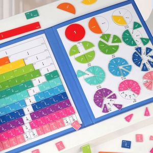 Bloques Magnéticos de Fracciones Educativos para el Aprendizaje Temprano de Matemáticas, Recursos de Aprendizaje, Bloques de Fracciones Arcoíris - Product Image 2