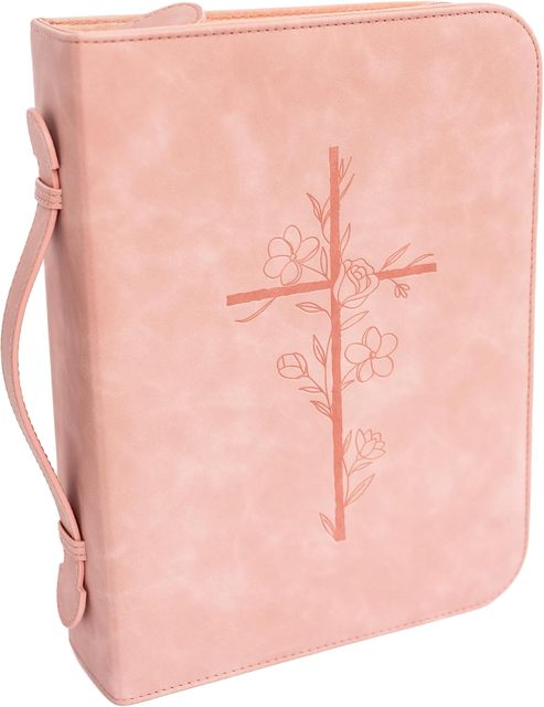 Custom Waterproof Portable Soft Bag Bible Cover Case PU Leather Large Bible Case Minimalist Debossed Design Christian Bible