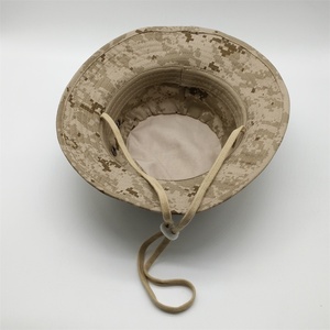 Cotone di estate Cappello A Tesa Larga di Occhielli In Metallo Pescatore Camo Cappello Della Benna Con La Stringa - Product Image 6