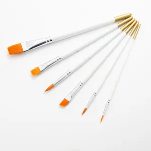 Cake Tools 6 pc mold good quality Fine Painting Brush Pen Icing Cake SUGARCRAFT DECORATING BRUSH MODELLING FONDANT TOOL