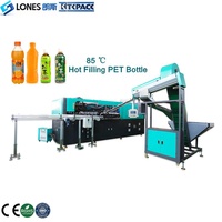 Máquina Automática de Moldeo por Soplado de Botellas de PET, Plástico Resistente al Calor 85 ℃   Máquina de Soplado para Formar Botellas de Agua, Té con Leche y Jugo de Frutas