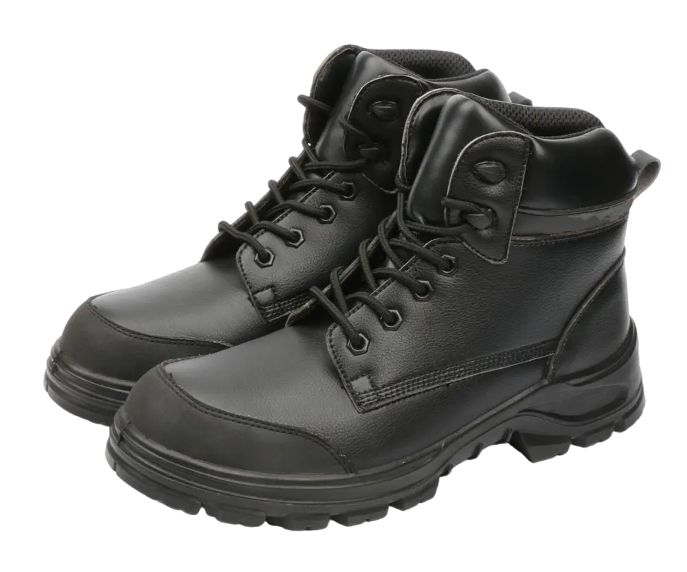 Diruisafe drmartin sepatu keselamatan kerja pria, sneaker keamanan industri baja jari kaki kayu tidak bisa hancur