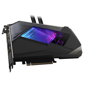 Carte graphique de jeu d'occasion HOT GIGABYTE <span class=keywords><strong>AORUS</strong></span> GeForce RTX 3090 XTREME WATERFORCE 24G avec 24G GDDR6X et refroidissement par eau - Product Image 2