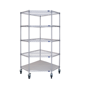 סין ייצור מטרו מסחרי 4 שכבה מתכוונן כרום פלדה אחסון מדפי חוט מדפי - Product Image 1