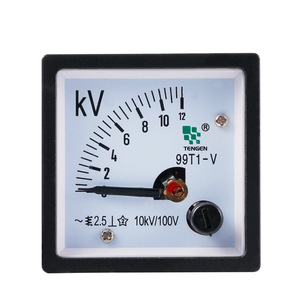 Voltmètre à aiguille Tengen 99T1-V 48x48mm AC 10kV 100V Monophasé Précision Classe 1.5 - Product Image 4