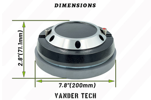 Vander âm thanh max 600W RMS 300W Phenolic <span class=keywords><strong>4</strong></span> inch cuộn dây bằng giọng nói nén điều khiển 2 "họng với loa 111dB - Product Image 2