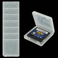 Étui de rangement transparent en plastique dur pour cartes de jeu nds lite