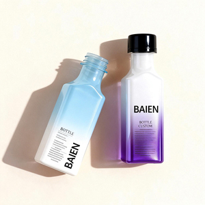 Bouteille de jus en plastique carré PET clair bouteille à boire pour l'<span class=keywords><strong>emballage</strong></span> des boissons - Product Image 5