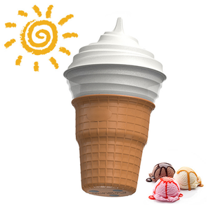 Machine à crème glacée portable automatique robuste et légère pour la maison et la cuisine, pour faire de la crème glacée molle maison - Product Image 1