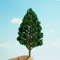 Modèle d'arbre de rue pour maquette de chemin de fer à l'échelle HO O N Z, pin artificiel vert foncé