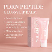 Baume à lèvres repulpant PDRN Peptide Jelly Gloss Brillant et Éclatant, Hydratant et Teinté, Marque Privée