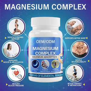 Cápsulas de Complejo de Suplementos de Magnesio para la Salud Cerebral, Apoyo a la Memoria y la Concentración, Apoyo a las Articulaciones y Huesos - Product Image 2