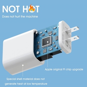 อะแดปเตอร์ชาร์จเร็ว PD แบบปลั๊ก US ราคาส่ง 20W สำหรับ <span class=keywords><strong>iPhone</strong></span> <span class=keywords><strong>14</strong></span>/<span class=keywords><strong>14</strong></span> <span class=keywords><strong>Pro</strong></span> <span class=keywords><strong>Max</strong></span>/13 Mini/13 <span class=keywords><strong>Pro</strong></span> <span class=keywords><strong>Max</strong></span>/12 <span class=keywords><strong>Pro</strong></span> <span class=keywords><strong>Max</strong></span>/11 <span class=keywords><strong>Pro</strong></span> - Product Image 3