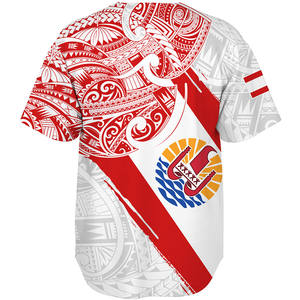 Vente en gros <span class=keywords><strong>Tahiti</strong></span> Maillot de baseball à séchage rapide pour hommes Personnalisation professionnelle Nom Numéro Chemise à manches courtes Respirant Nouveau - Product Image 2