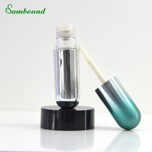 Luxury <b>Lip</b> Oil Packaging with Custom Logo 8ml <b>Lip</b> Gloss Tube PETG Electroplating Gradient Lipgloss Tubes for Cosmetics Skin <b>Care</b> - Product Image 3