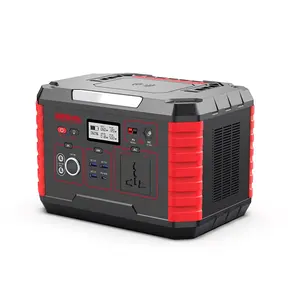 Outdoor Power Supply 500W Lithium Ion Energy System Charging Rechargeable Solar Generator Portable Power Station for Camping
