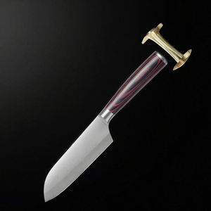 <span class=keywords><strong>PAUDIN</strong></span> Santoku-Messer 13 cm Edelstahl Ultrascharf Holzgriff Küchenmesser - Product Image 3